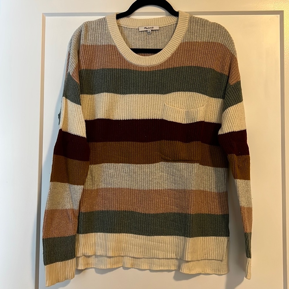Madewell multi-colored sweater, size M
